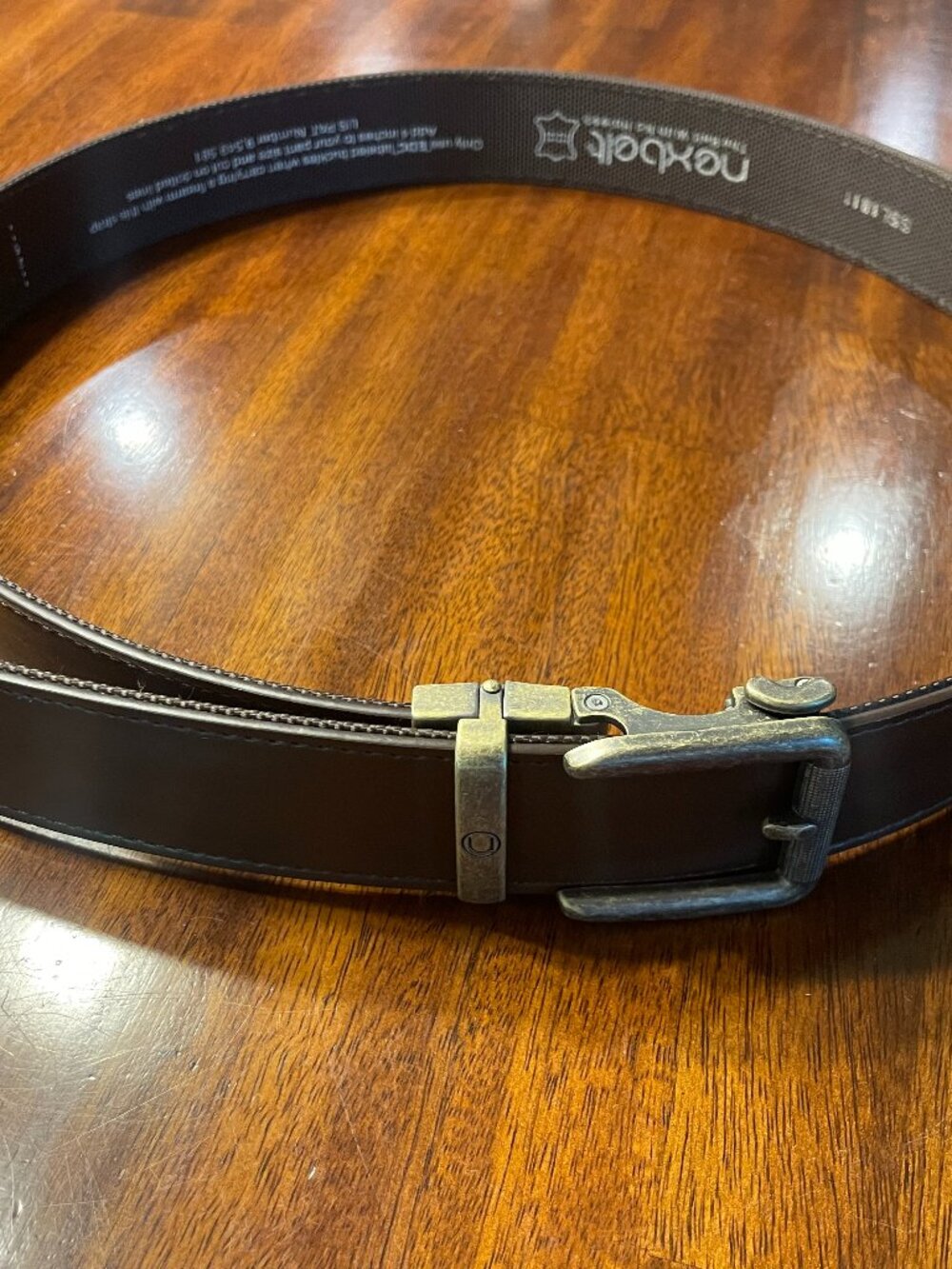 Mens Nexbelt Brown PRC 100-893-BP-03-20-W Ratchet Leather Cut to Size SSL1811